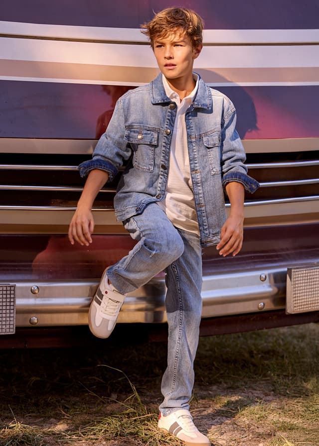 Pantalón denim straight - Imagen 1