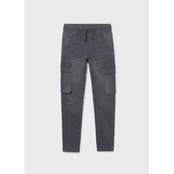 Pantalón denin jogger negro - Imagen 1