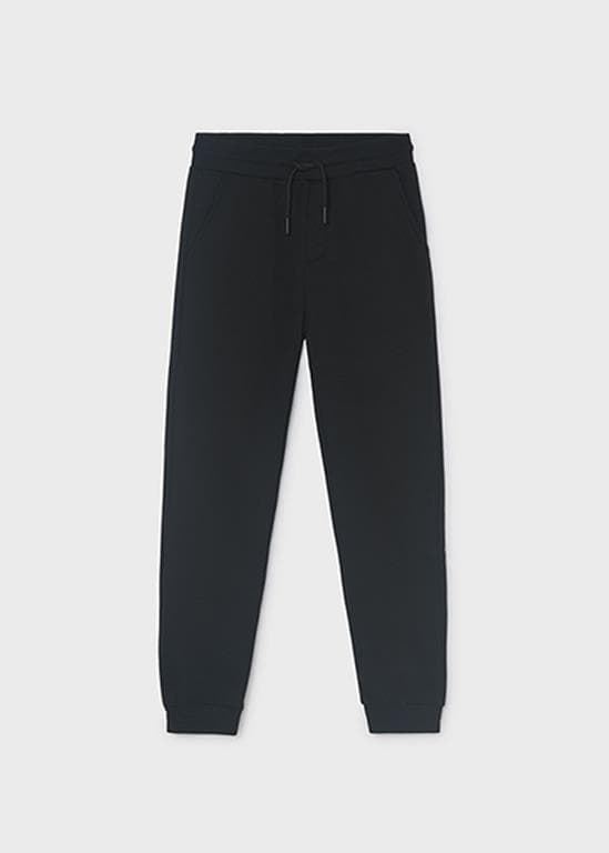 Pantalón felpa básico negro - Imagen 1