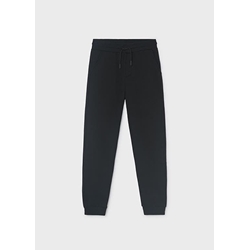Pantalón felpa básico negro - Imagen 1