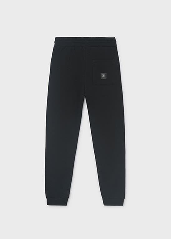 Pantalón felpa básico negro - Imagen 2