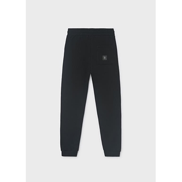 Pantalón felpa básico negro - Imagen 2