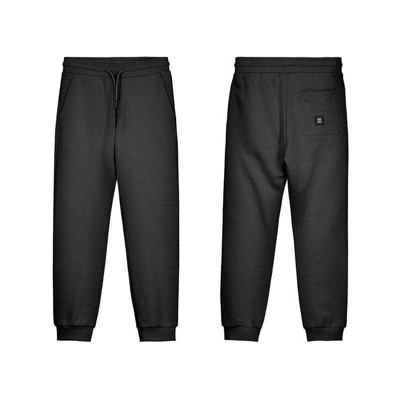 Pantalón felpa básico negro - Imagen 4