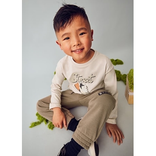 Pantalón felpa tahin - Imagen 1