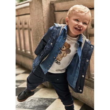 Pantalón jogger sarga azul - Imagen 1