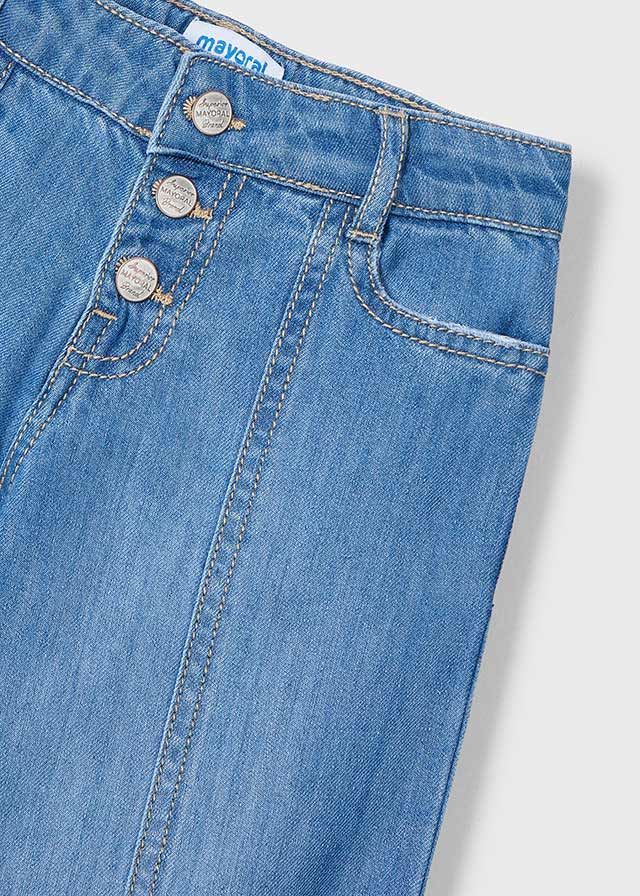Pantalón largo denim fluido - Imagen 3