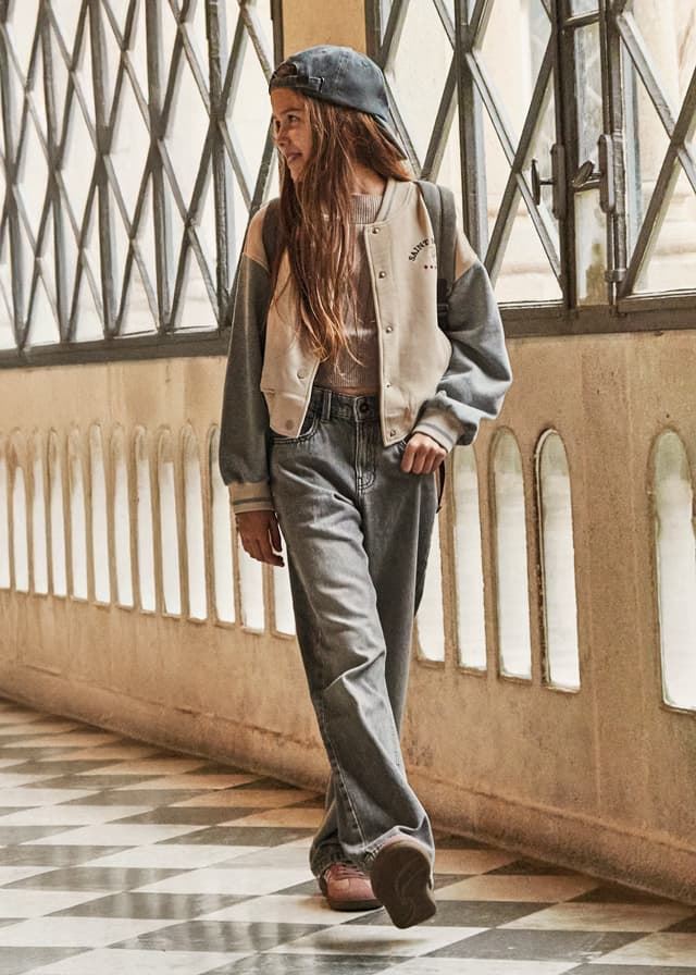 Pantalón largo tejano gris - Imagen 1