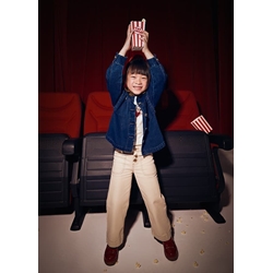 Pantalón sarga almendra - Imagen 1