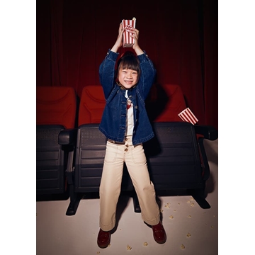 Pantalón sarga almendra - Imagen 1