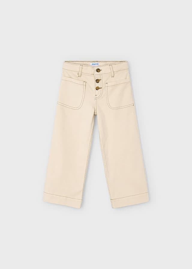 Pantalón sarga almendra - Imagen 4