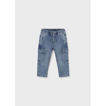 Pantalón soft denim cargo - Imagen 2