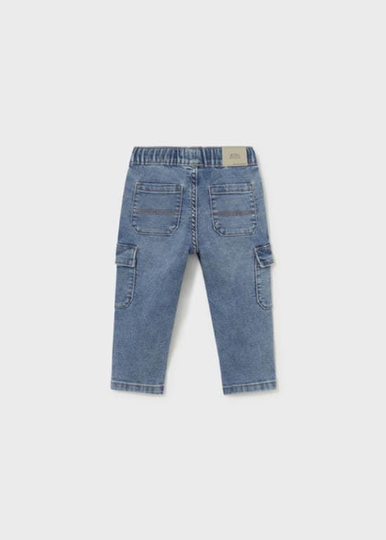 Pantalón soft denim cargo - Imagen 3