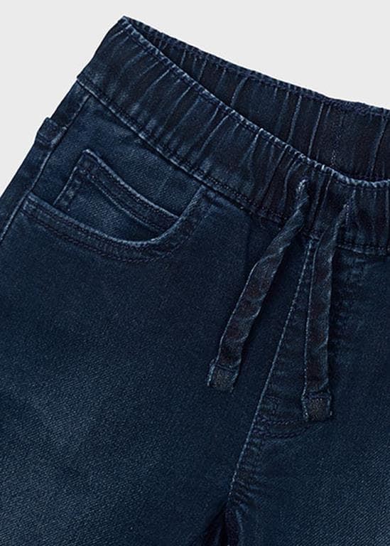 Pantalón soft denim jogger blue black - Imagen 4