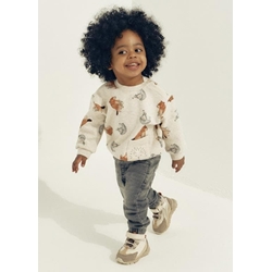Pantalón soft denim jogger gris - Imagen 1