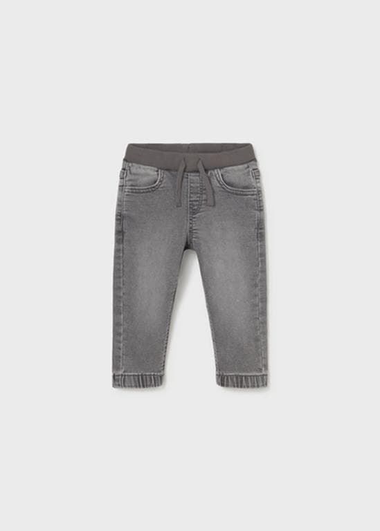 Pantalón soft denim jogger gris - Imagen 2
