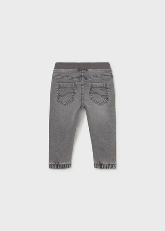 Pantalón soft denim jogger gris - Imagen 3
