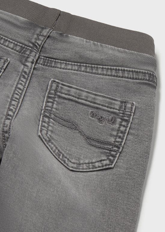 Pantalón soft denim jogger gris - Imagen 4
