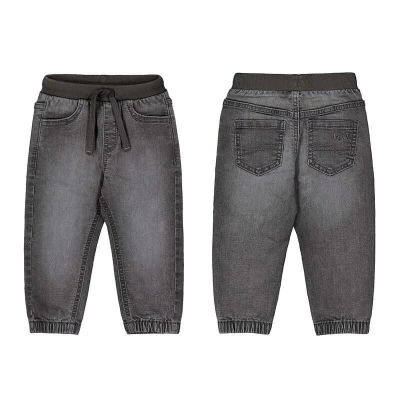 Pantalón soft denim jogger gris - Imagen 5