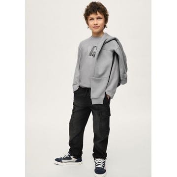 Pantalón soft denim jogger negro - Imagen 2