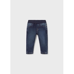 Pantalón soft denim jogger oscuro - Imagen 1