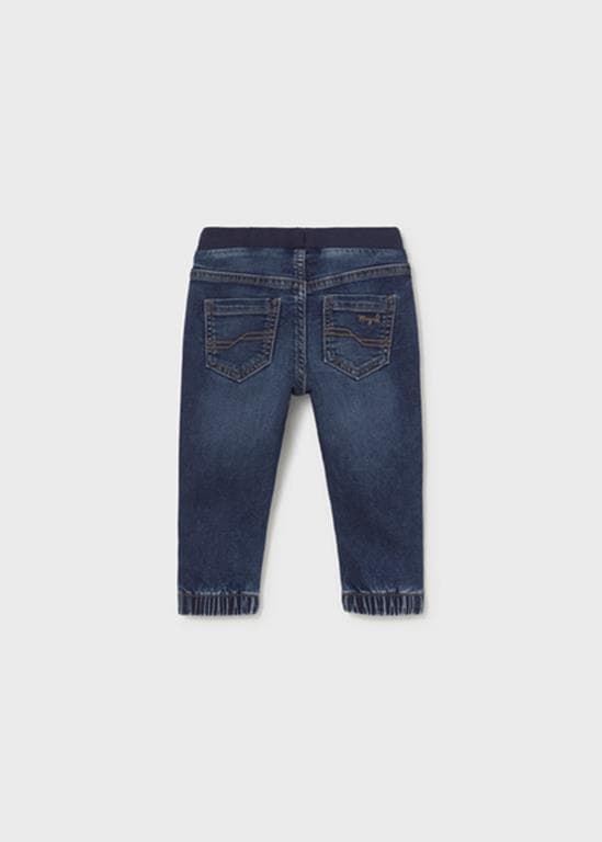 Pantalón soft denim jogger oscuro - Imagen 2
