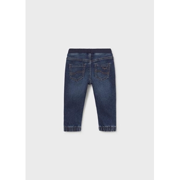 Pantalón soft denim jogger oscuro - Imagen 2