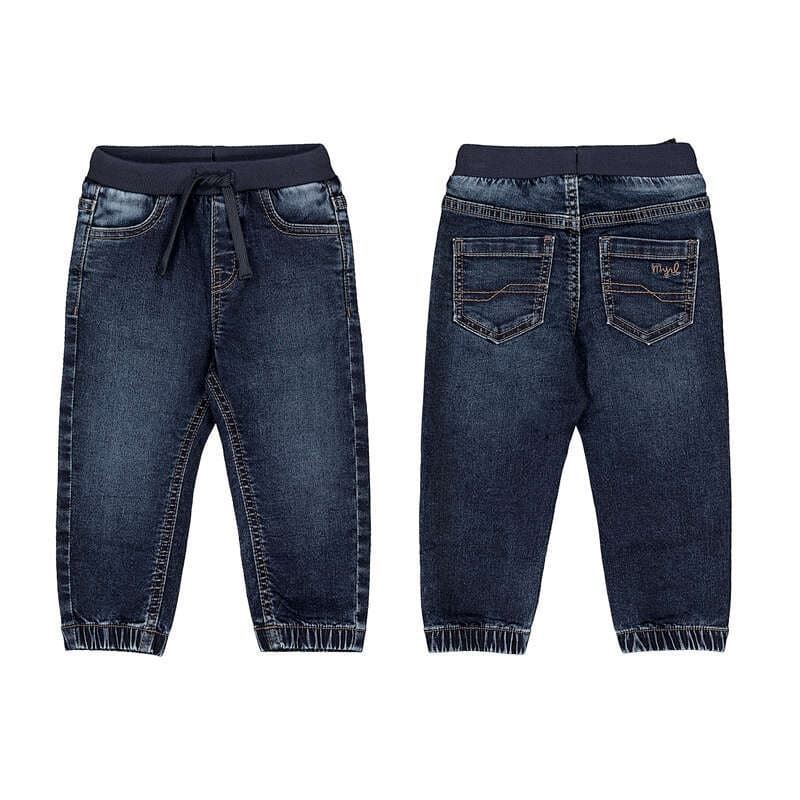 Pantalón soft denim jogger oscuro - Imagen 4