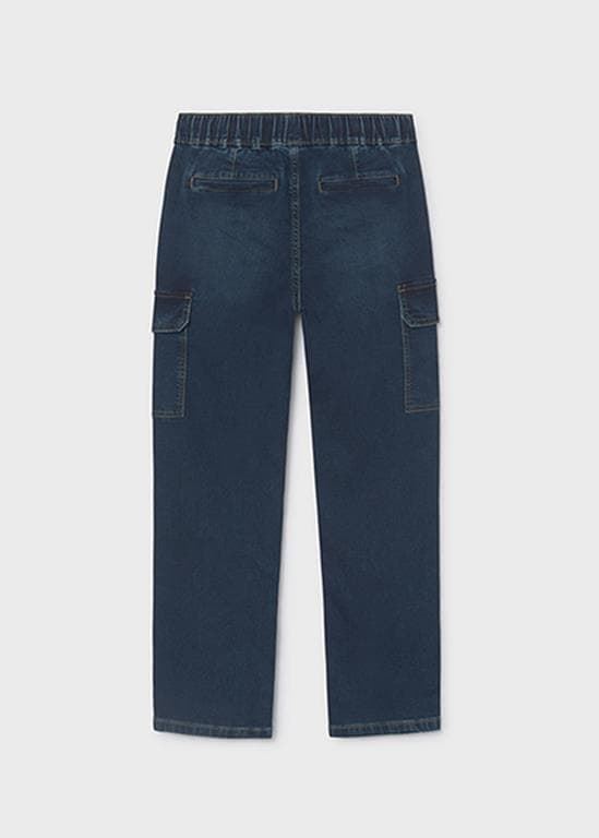 Pantalón soft denim jogger oscuro - Imagen 5