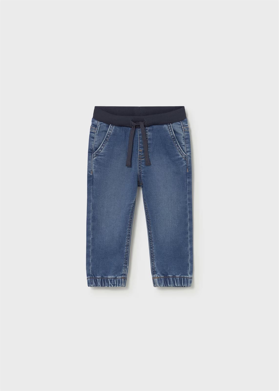Pantalón soft denim jogger - Imagen 1