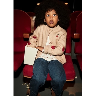 Pantalón tejano wide leg oscuro - Imagen 1