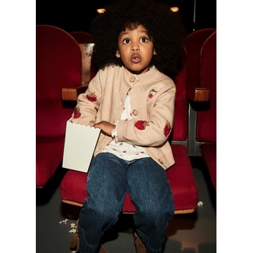 Pantalón tejano wide leg oscuro - Imagen 1