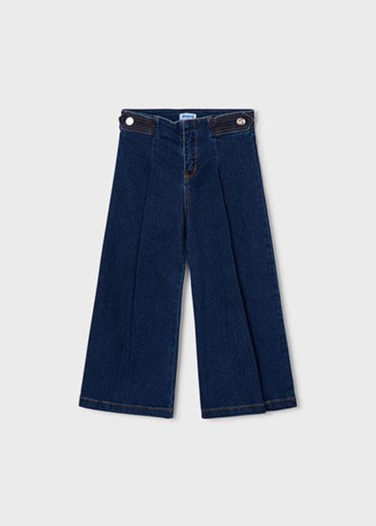 Pantalón tejano wide leg superoscuro - Imagen 3