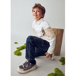 Pantalón vaquero cargo blue black - Imagen 1