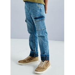 Pantalón vaquero jogger cargo - Imagen 2