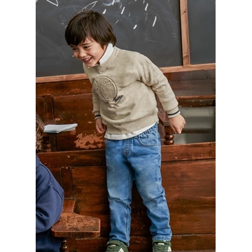 Pantalón vaquero jogger medio - Imagen 1