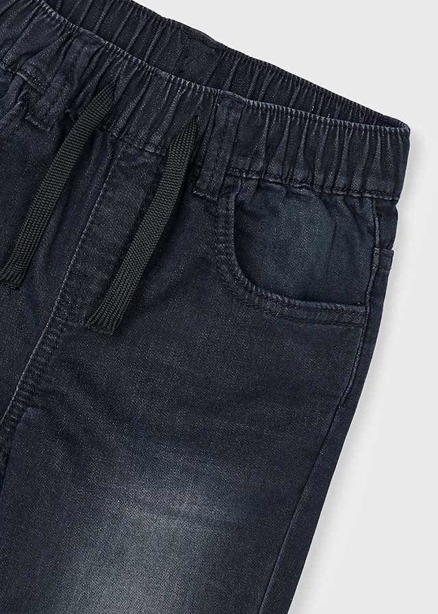 Pantalón vaquero jogger negro - Imagen 3
