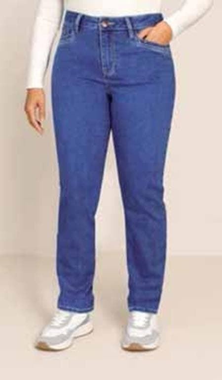Pantalón vaquero strass - Imagen 1