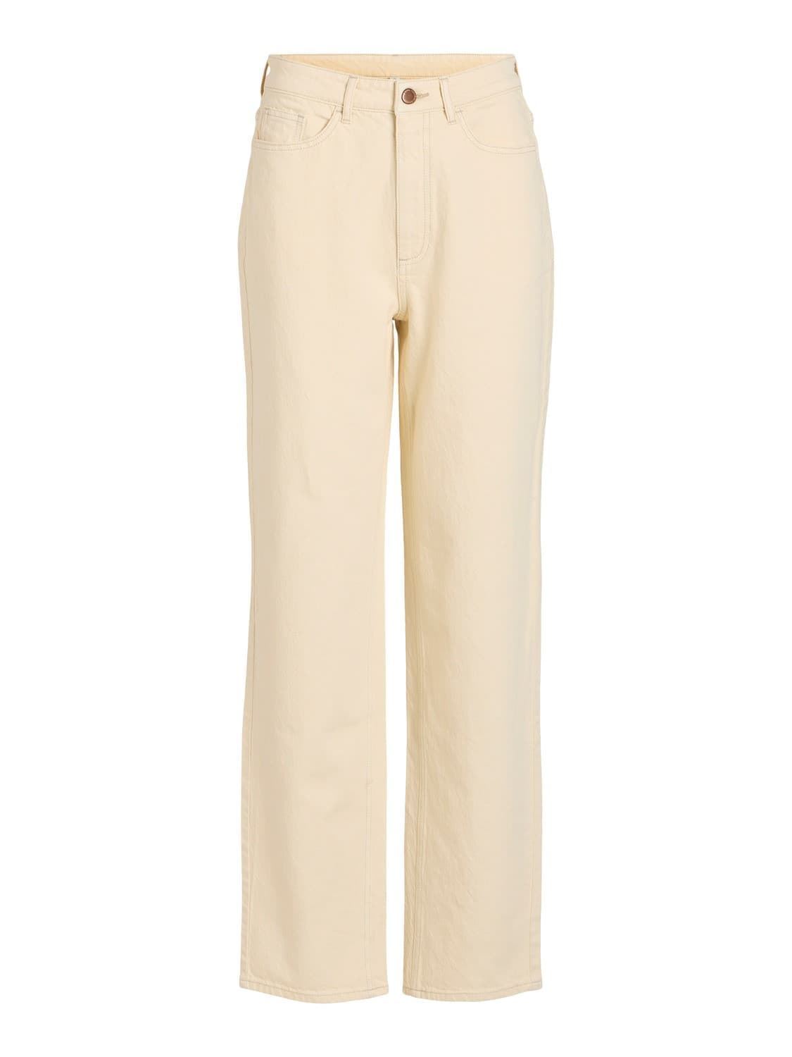 Pantalón vaquero vikelly beige - Imagen 1