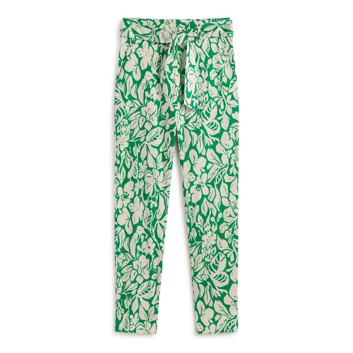 Pantalón verde estampado - Imagen 3