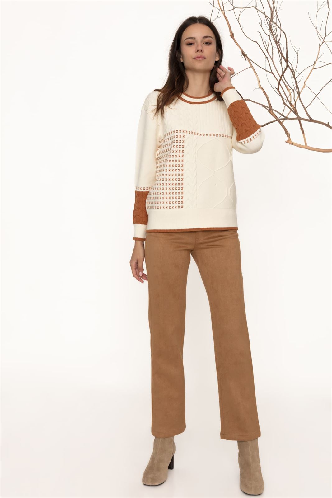 Pantalón Viena camel - Imagen 1