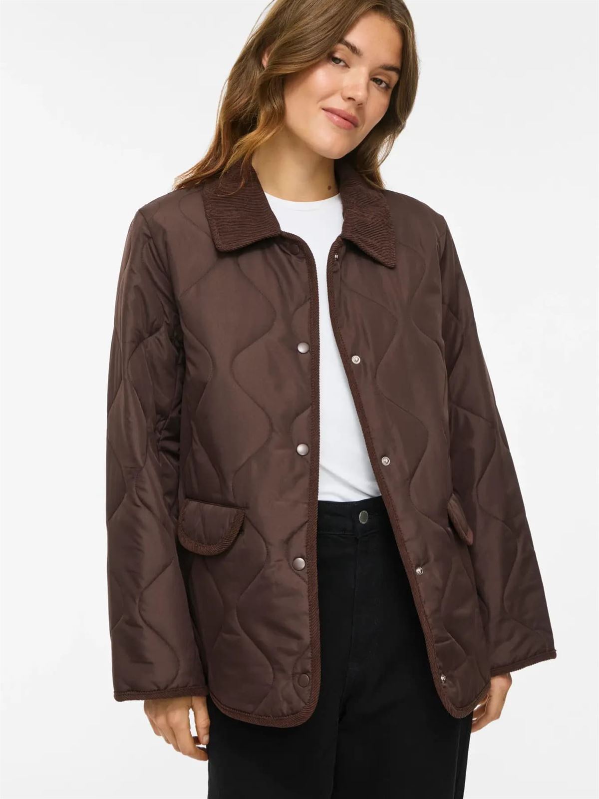 Parka corta vitate coffee bean - Imagen 1