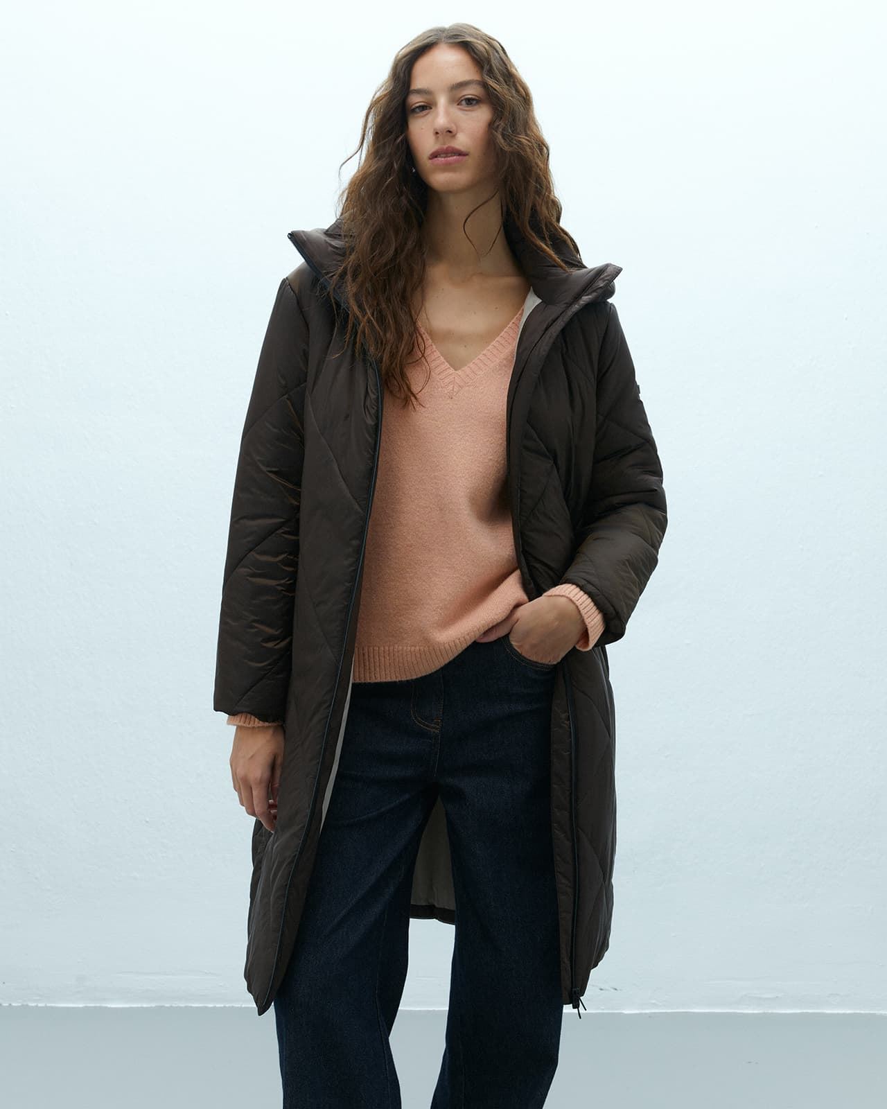 Parka marrón - Imagen 1
