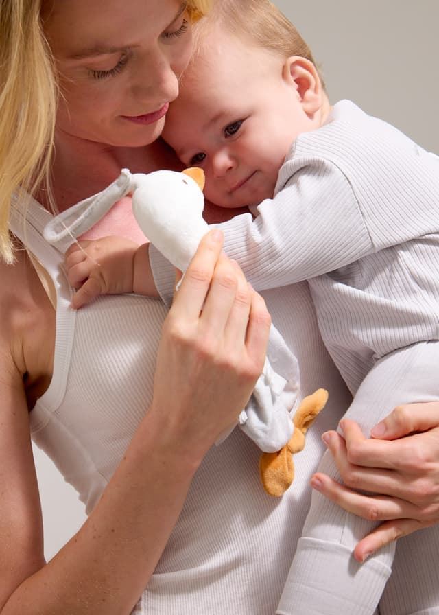 Peluche portachupete plata - Imagen 1