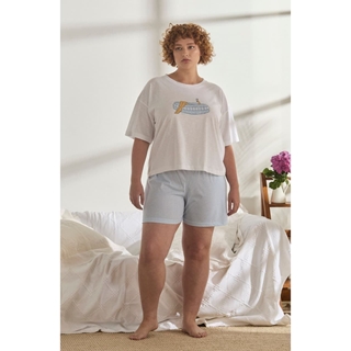 Pijama corto azul - Imagen 1