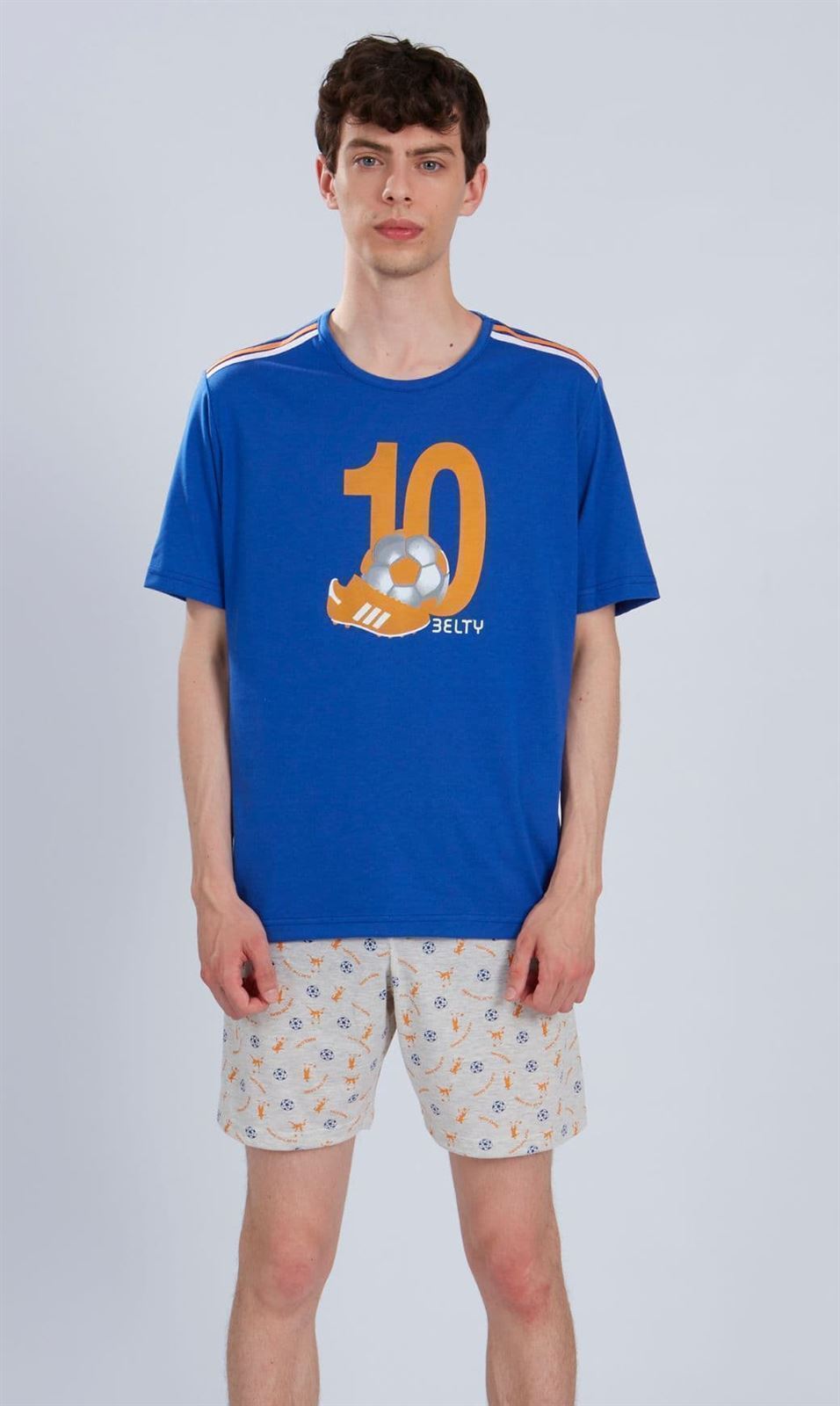 Pijama corto azulón - Imagen 1