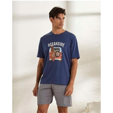 Pijama corto azulón - Imagen 1