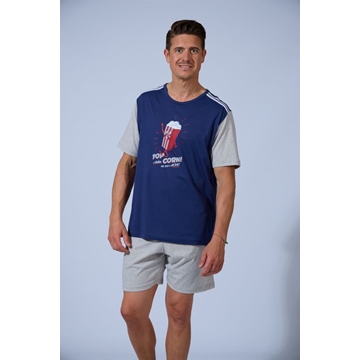 Pijama corto gris - Imagen 1