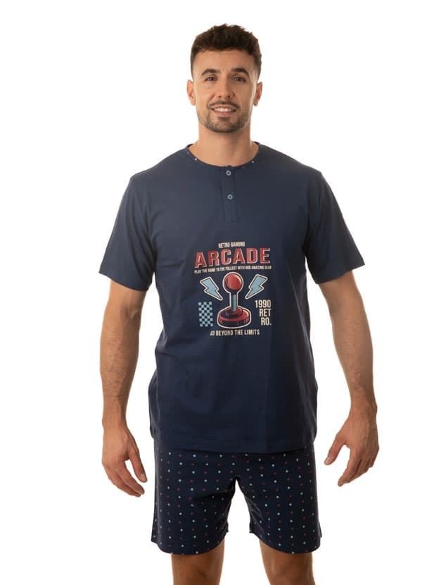 Pijama corto marino - Imagen 1