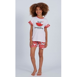 Pijama corto rojo - Imagen 1