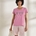Pijama corto rosa tortugas - Imagen 1
